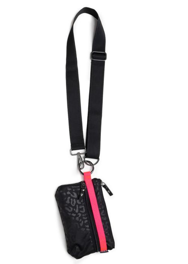 Image Title ANDI Urban Clutch - Black Leopard Pop Pink